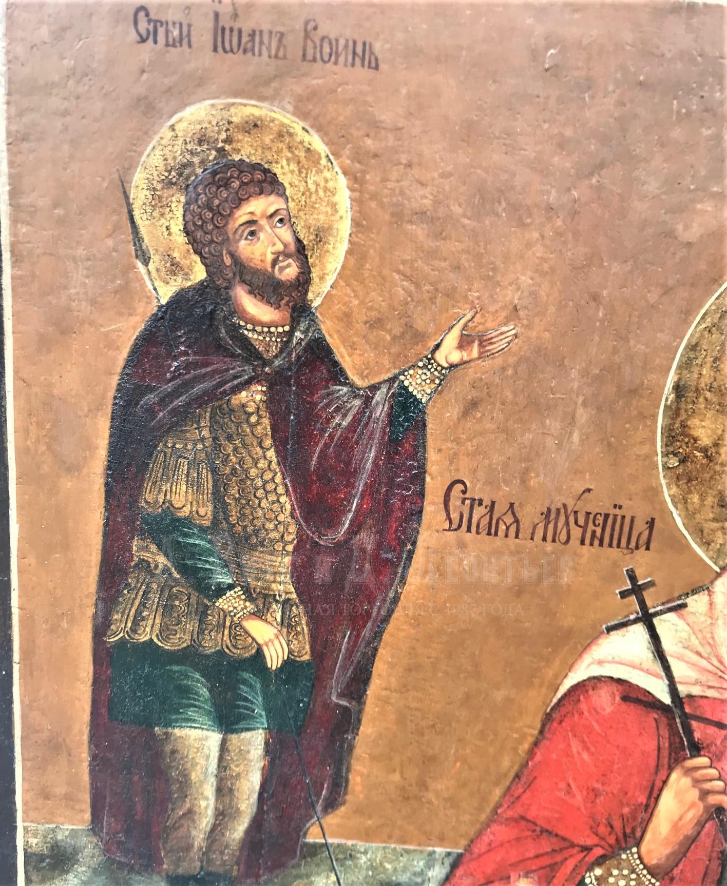 Икона Образ Святой Параскевы со сценами жития.